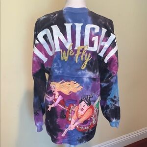Disney Hocus Pocus Spirit Jersey Sweatshirt Tie Die Graphic Halloween Whitchcore